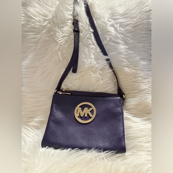 Michael Kors Handbags - Deep Purple Michael Kors Crossbody Purse